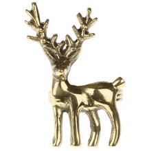 Lade das Bild in den Galerie-Viewer, 6er Set Serviettenring Hirsch Gold