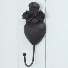 Lade das Bild in den Galerie-Viewer, Wandhaken Engel Herz