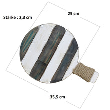 Lade das Bild in den Galerie-Viewer, Deko Holzbrett Rund bunt