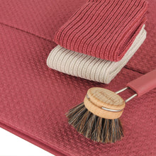 Lade das Bild in den Galerie-Viewer, Spülbürste Rosshaar, Spültücher & Abtropfmatte Burgund