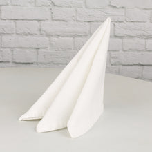 Lade das Bild in den Galerie-Viewer, 2er Set Stoffservietten Antikweiß Baumwolle 40 x 40 cm