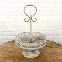 Lade das Bild in den Galerie-Viewer, Etagere Metall Antikgrau