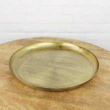 Lade das Bild in den Galerie-Viewer, Dekotablett Metall Altgold