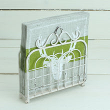 Lade das Bild in den Galerie-Viewer, Serviettenständer Antikweiss