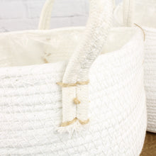 Lade das Bild in den Galerie-Viewer, Pflanzenkorb 3 set - weiß