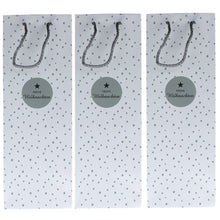 Lade das Bild in den Galerie-Viewer, 3 Stück Flaschentüte weiß Frohe Weihnachten