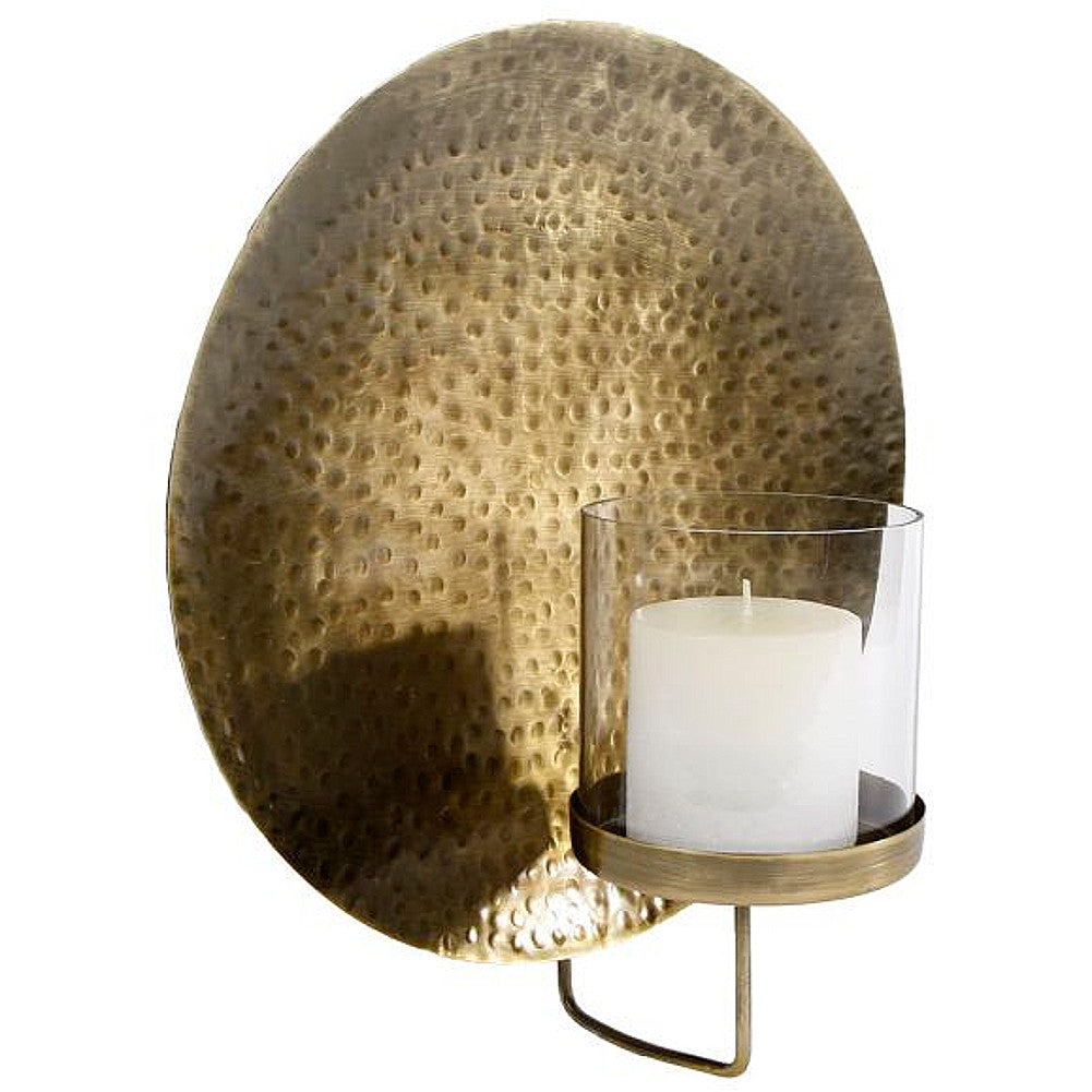 Wandschmuck Wandkerzenhalter Metall Gold – Macosa Home