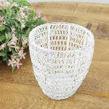 Lade das Bild in den Galerie-Viewer, Teelichthalter Weiß Metall