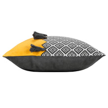 Lade das Bild in den Galerie-Viewer, Kissen mit Inlet grau Gelb