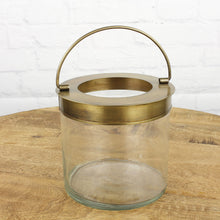 Lade das Bild in den Galerie-Viewer, Windlicht Glas Gold