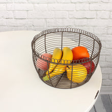 Lade das Bild in den Galerie-Viewer, 3er Set Drahtkorb Dunkelrost