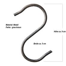 Lade das Bild in den Galerie-Viewer, Haken 6-pack - klein - schwarz/grau