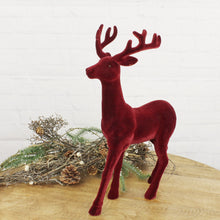 Lade das Bild in den Galerie-Viewer, Hirsch stehend Rot samt 45 cm