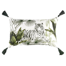 Lade das Bild in den Galerie-Viewer, Kissen Tiger Grün 30 x 50 cm