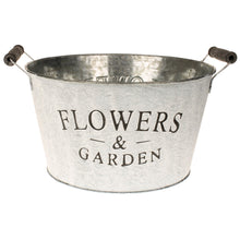 Lade das Bild in den Galerie-Viewer, Pflanztopf Zink Flowers & Garden Silber