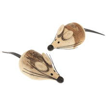 Lade das Bild in den Galerie-Viewer, Süsse Holz-Mäuse, 2er SET