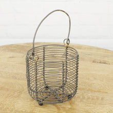 Lade das Bild in den Galerie-Viewer, 2er Set Dekokorb Eisendraht Braun