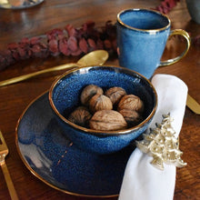 Lade das Bild in den Galerie-Viewer, 6er Set Serviettenring Weihnachtsbaum Gold