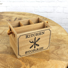 Lade das Bild in den Galerie-Viewer, Besteckkasten Holz