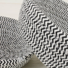 Lade das Bild in den Galerie-Viewer, 3er Set Aufbewahrungskorb rund Schwarz Weiß