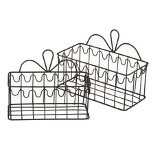 Lade das Bild in den Galerie-Viewer, Wandkorb 2er Set rechteckig