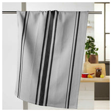 Lade das Bild in den Galerie-Viewer, 3er Set Geschirrtuch Petrol, Schwarz oder Grau