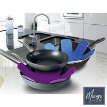 Lade das Bild in den Galerie-Viewer, Pfannenschoner 4er Set bunt