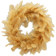 Lade das Bild in den Galerie-Viewer, Federkranz Goldbraun 15 cm
