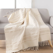 Lade das Bild in den Galerie-Viewer, Decke Baumwolle Beige Gold