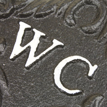 Lade das Bild in den Galerie-Viewer, WC Türschild Schwarz Eisen