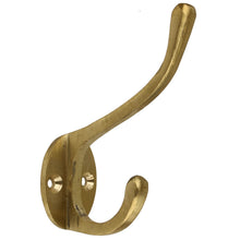 Lade das Bild in den Galerie-Viewer, Wandhaken schlicht Gold Eisen 9 cm