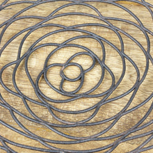 Lade das Bild in den Galerie-Viewer, Wanddeko rund Metall braun