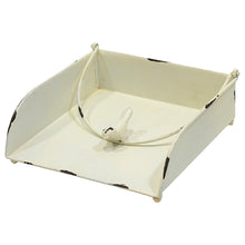 Lade das Bild in den Galerie-Viewer, Serviettenhalter Antik Weiß Vogel Metall