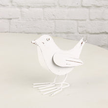 Lade das Bild in den Galerie-Viewer, Deko Vogel Metall weiß