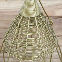 Lade das Bild in den Galerie-Viewer, Teelichthänger 2er SET Antikgold Laterne