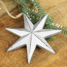 Lade das Bild in den Galerie-Viewer, Holzstern Silber