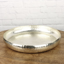 Lade das Bild in den Galerie-Viewer, Tablett gehämmert antik silber