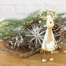 Lade das Bild in den Galerie-Viewer, Elch aus Blech Beige Gold
