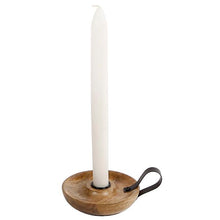 Lade das Bild in den Galerie-Viewer, Kerzenhalter rund Mangoholz