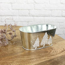 Lade das Bild in den Galerie-Viewer, Blumenschale Weihnachtsdeko mit Aplikation Tannenbaum