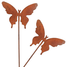 Lade das Bild in den Galerie-Viewer, Gartenstecker Schmetterling 2er SET