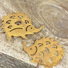 Lade das Bild in den Galerie-Viewer, 2er Set Gartenstecker Igel Rost