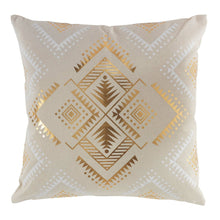 Lade das Bild in den Galerie-Viewer, Kissen Beige Gold Weiß 30 x 50 cm od. 45 x 45 cm