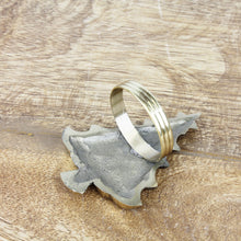 Lade das Bild in den Galerie-Viewer, 6er Set Serviettenring Weihnachtsbaum Gold