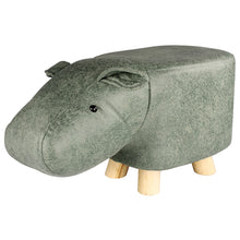 Lade das Bild in den Galerie-Viewer, Hocker Kinder Nilpferd grün