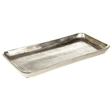 Lade das Bild in den Galerie-Viewer, Tablett Silber 29,5 cm Alu