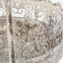 Lade das Bild in den Galerie-Viewer, Pflanz-Krone, Vintage grau/braun