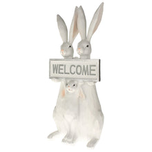 Lade das Bild in den Galerie-Viewer, Hasenfamilie WELCOME, 35 cm hoch