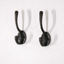 Lade das Bild in den Galerie-Viewer, Wandhaken schlicht Anthrazit Eisen