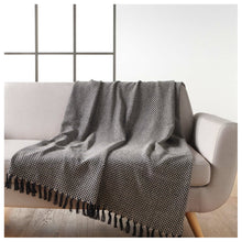 Lade das Bild in den Galerie-Viewer, Decke Baumwolle Schwarz Weiß
